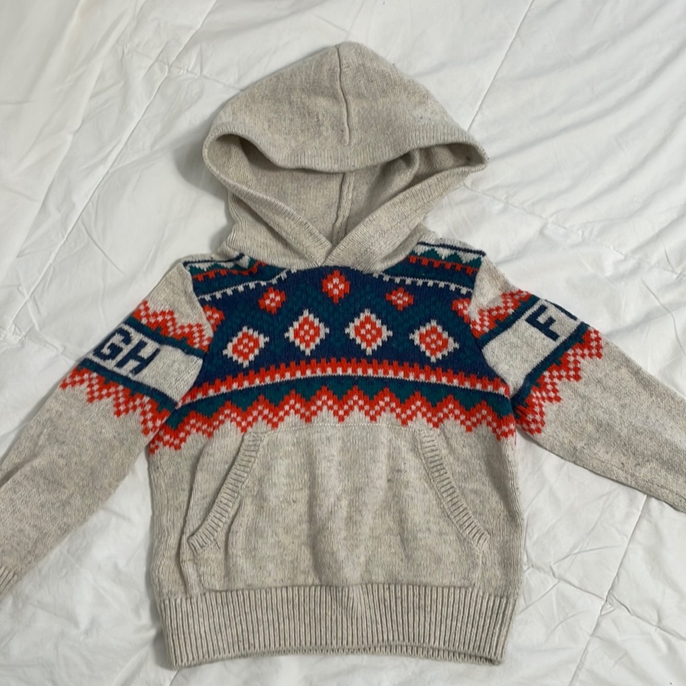 Baby gap wool hoodie pull over